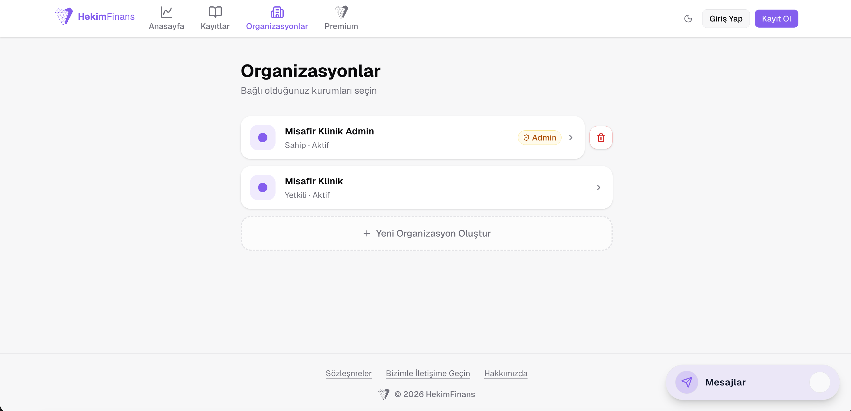 Organizasyonlar
